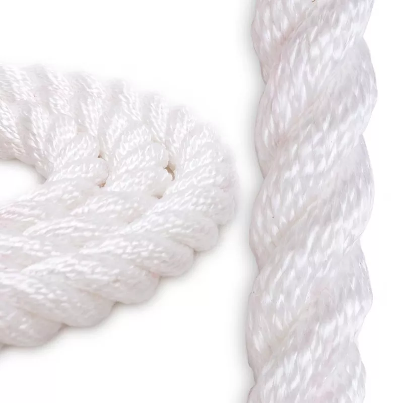 1 1/2″ Polyester Combo Rope – White