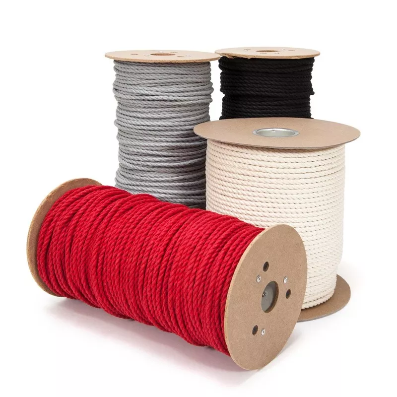 1/4″ 3 Strand Cotton Organic White
