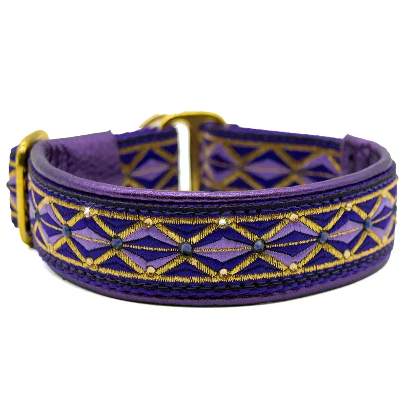 1″ Purple Diamonds Luxe Limited Slip Collar