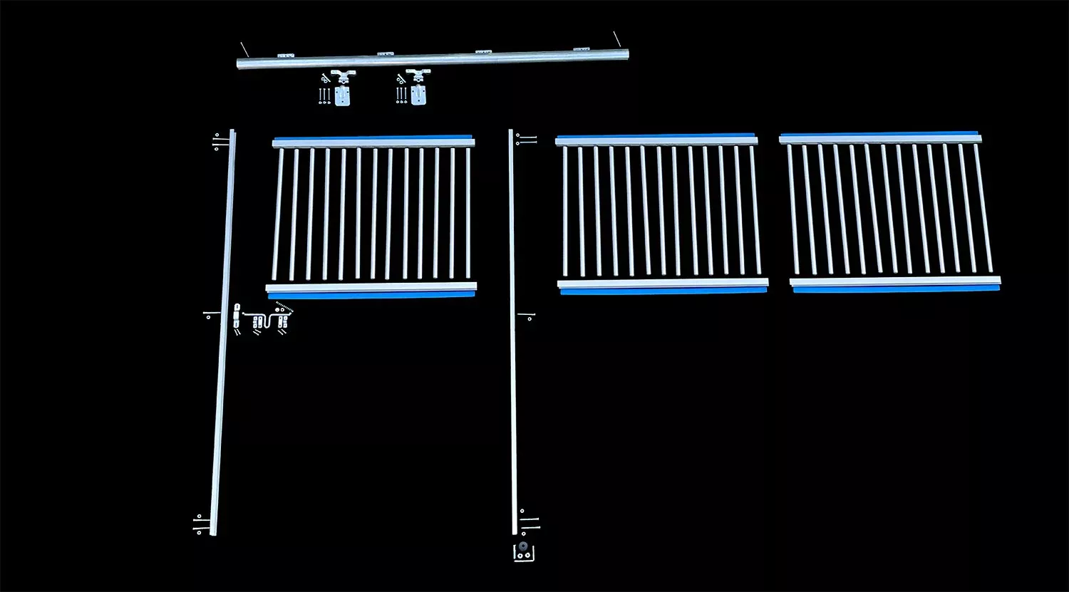 12′ Aluminum Heavy Duty Stall Front