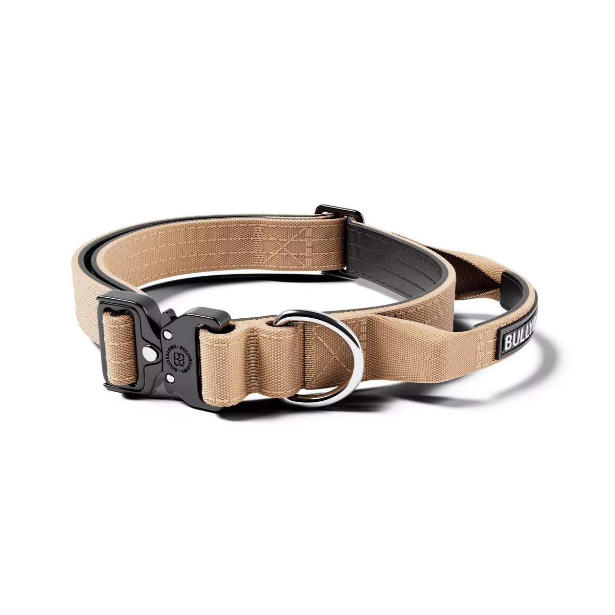 2.5cm Combat Collar | With Handle & Rated Clip – Tan