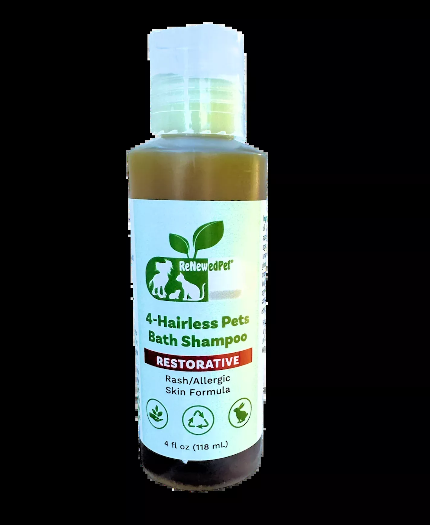 4-HAIRLESS PETS RESTORATIVE BATH SHAMPOO