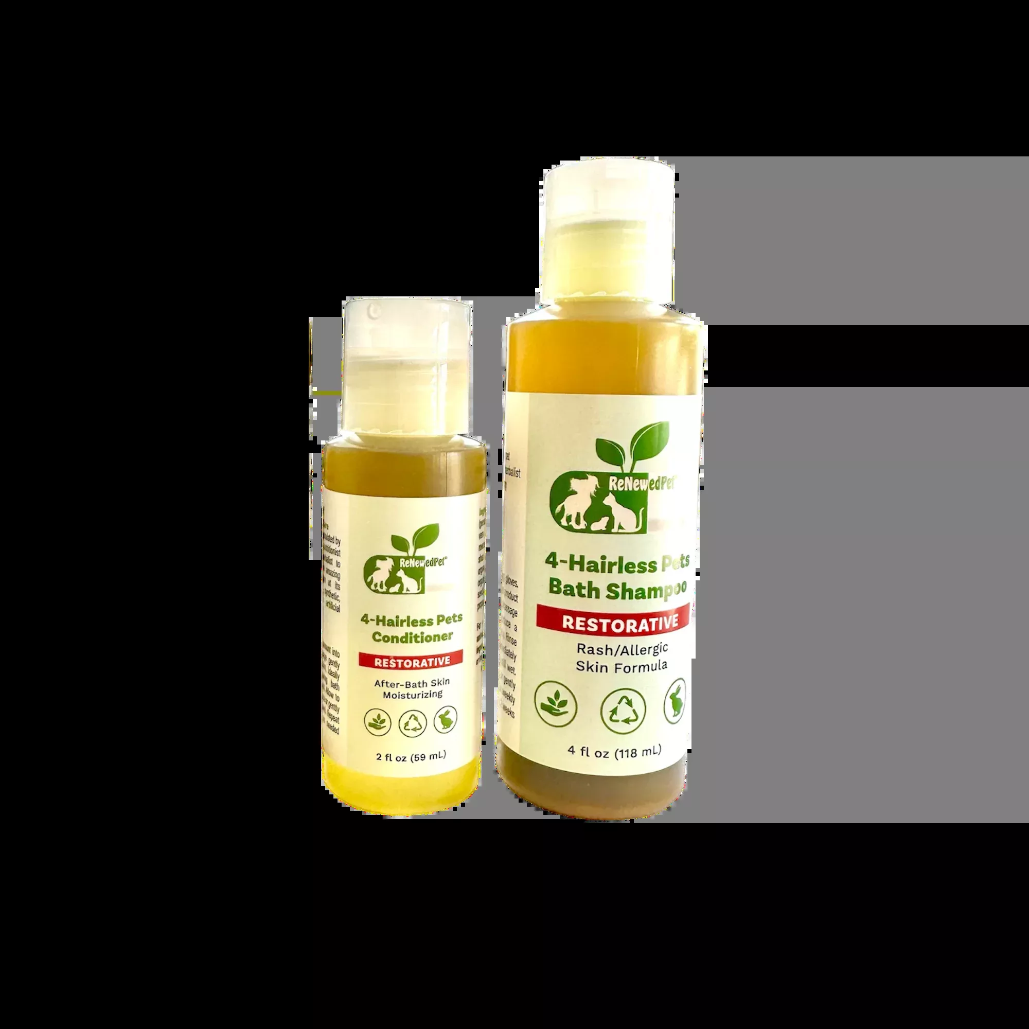 4-HAIRLESS PETS RESTORATIVE SHAMPOO & CONDITIONER