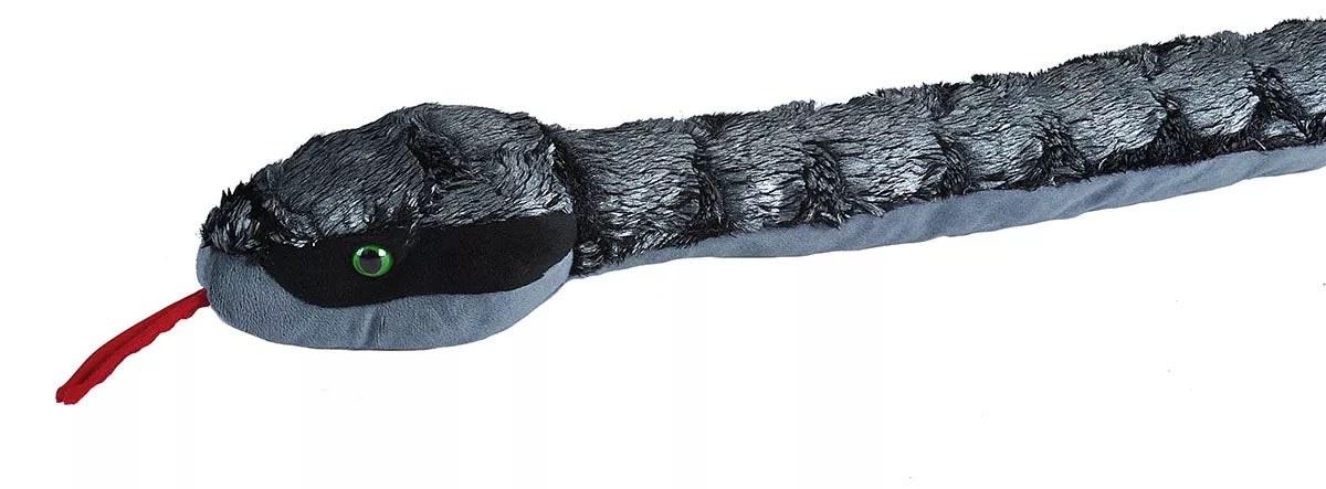 54 Inch Silver Metal Heads Snake