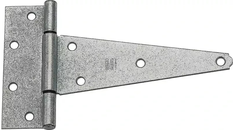 8 In. L Galvanized Extra Heavy Duty T-hinge 1 Pk