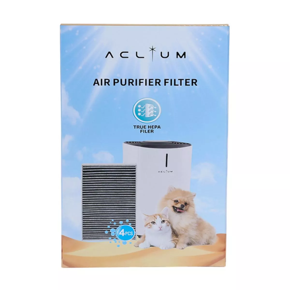 Aclium Air Purifier Replacement Filter (4 Pieces)