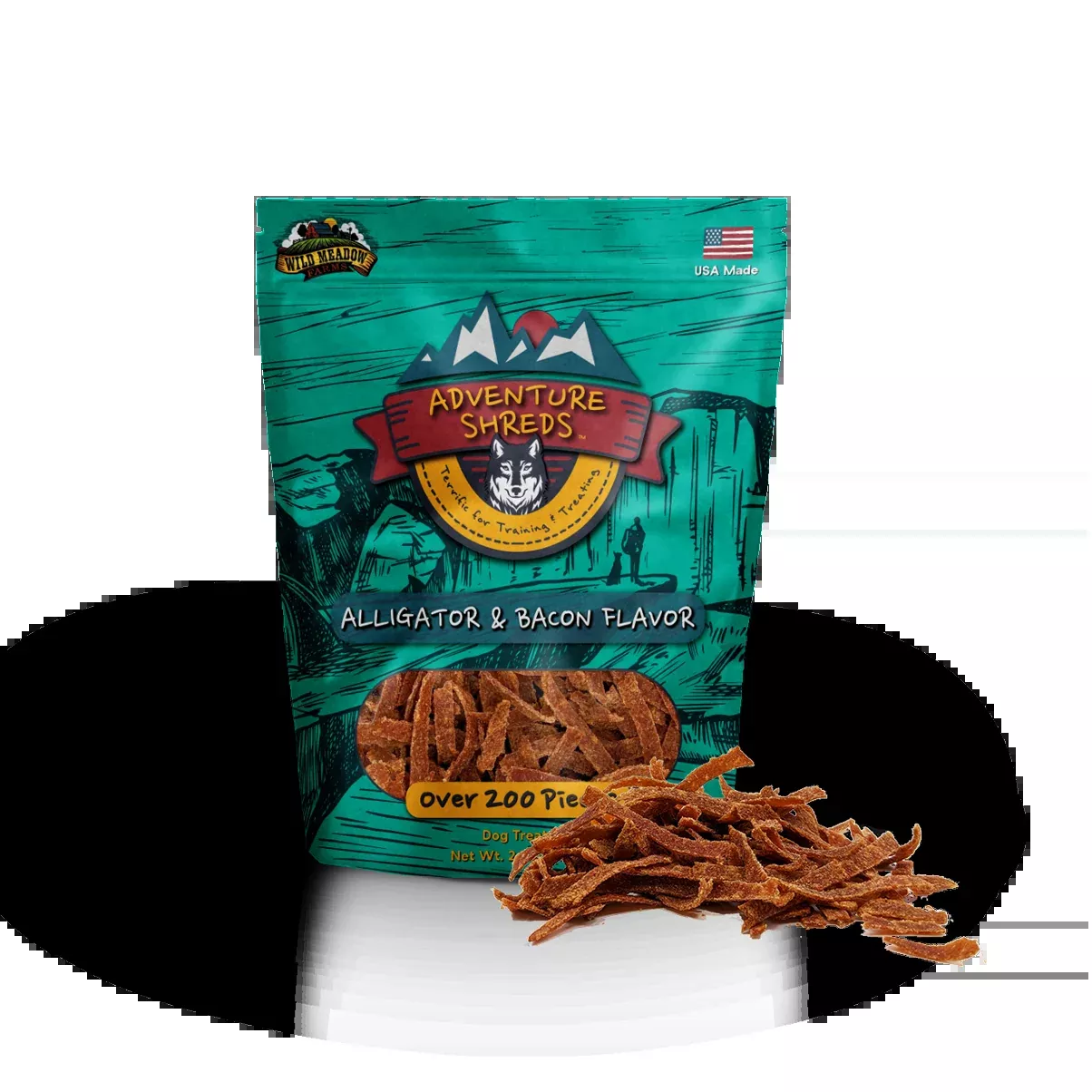 Adventure Shreds Alligator & Bacon 2.5oz