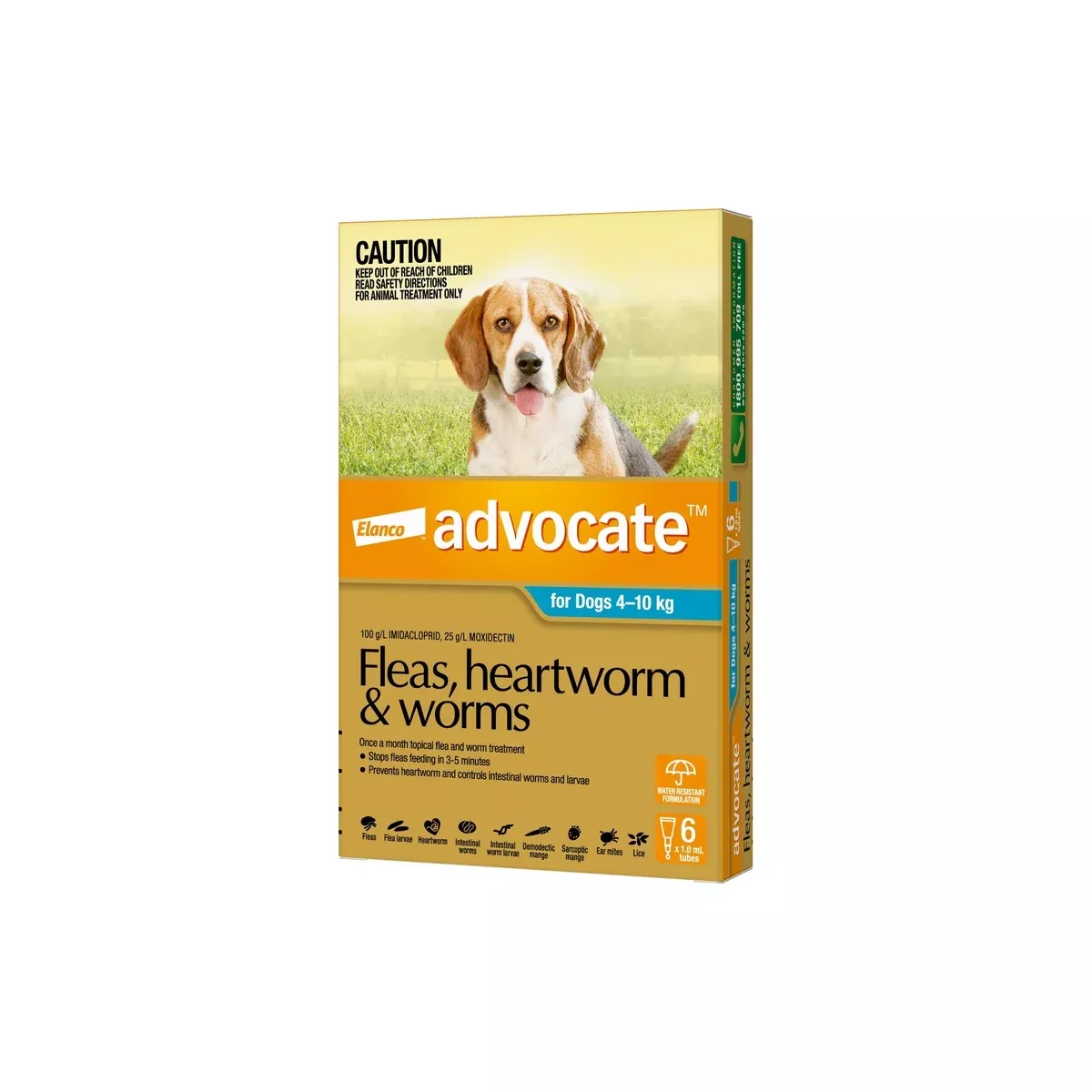 Advocate Spot-On For Dogs 9.1-20 lbs (4-10kg)