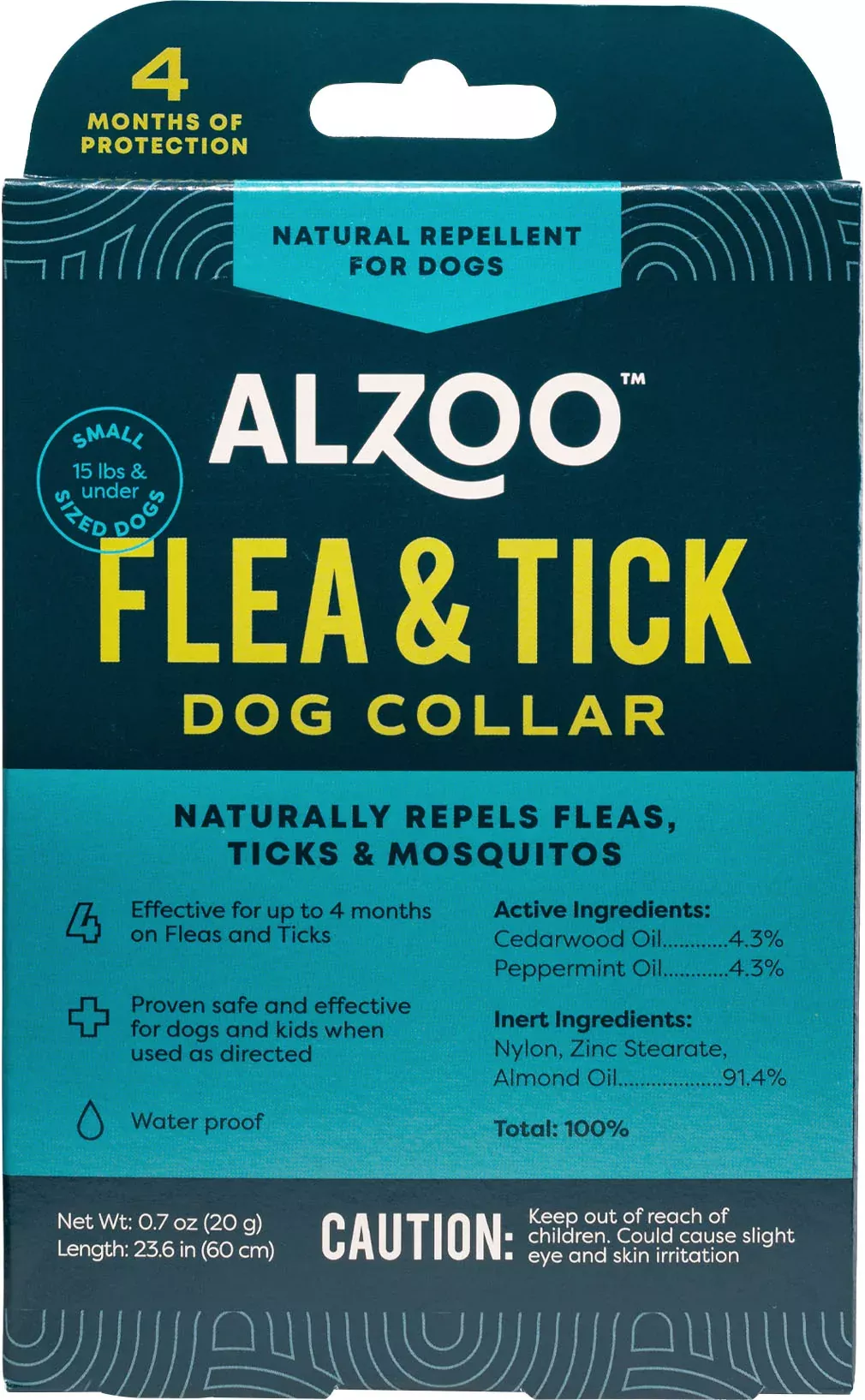 Alzoo Plant Based Flea & Tick Collar Small Dog