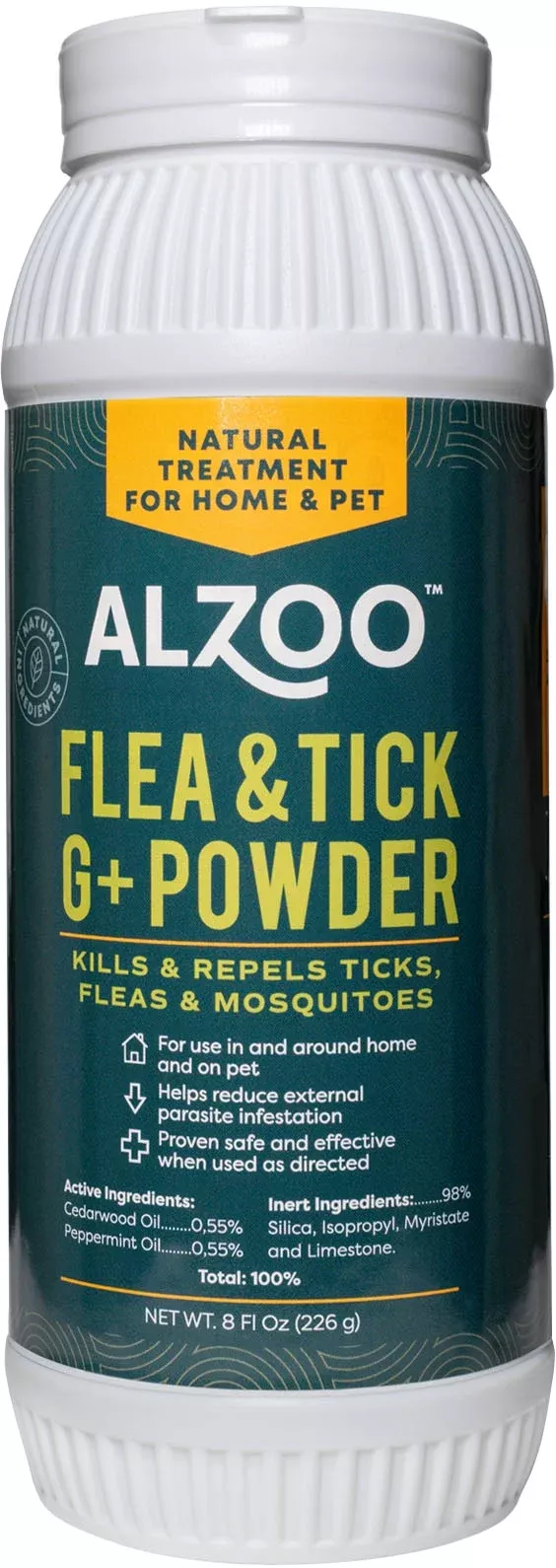 Alzoo Plant Based Flea & Tick G+ Environment Powder
