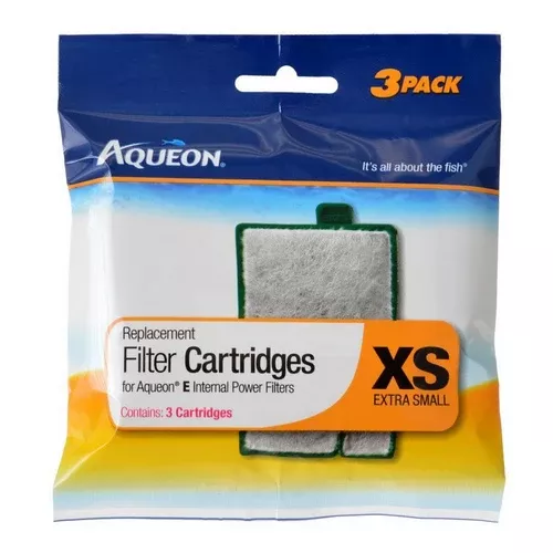 Aqueon, Replacement Filter Cartridges for E Internal Power Filter - X-Small, 3 Count