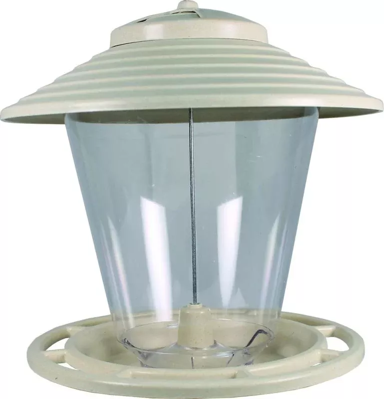 Audubon Premium Hopper Feeder 4Lb OffWhite/Clear