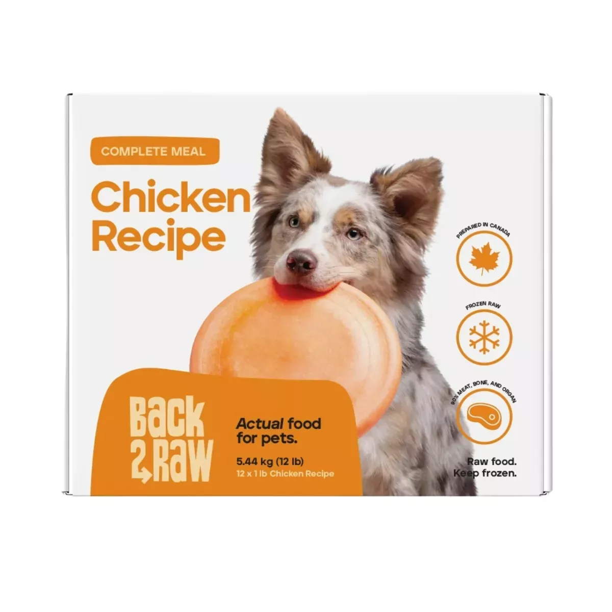 Back 2 Raw Complete Meal for Dogs - Chicken Recipe
