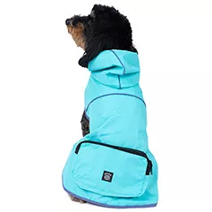 Banff Packable Rain Jacket Aqua