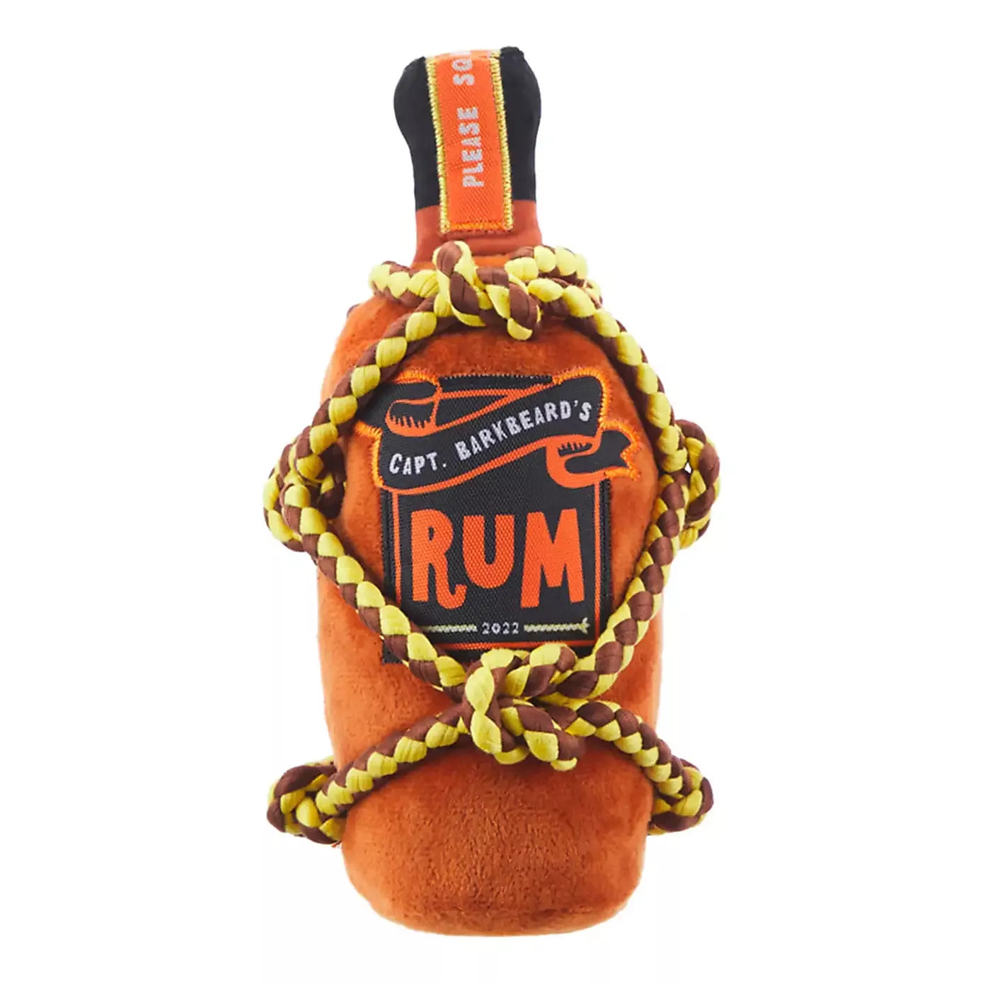 Barkbeard's Rum Bottle Plush Dog Toy Brown