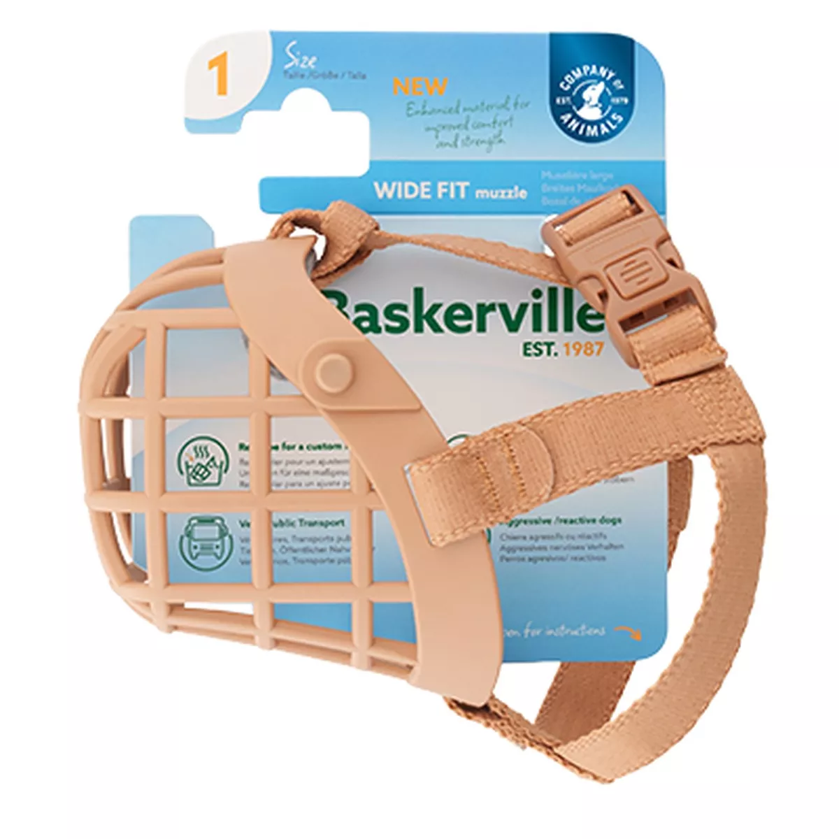 Baskerville Wide Fit Dog Muzzle