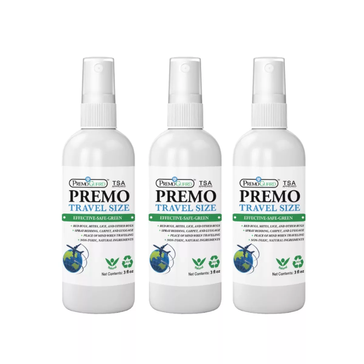 Bed Bug & Mite Killer Spray | Natural & Non-Toxic | Premo Guard (C)