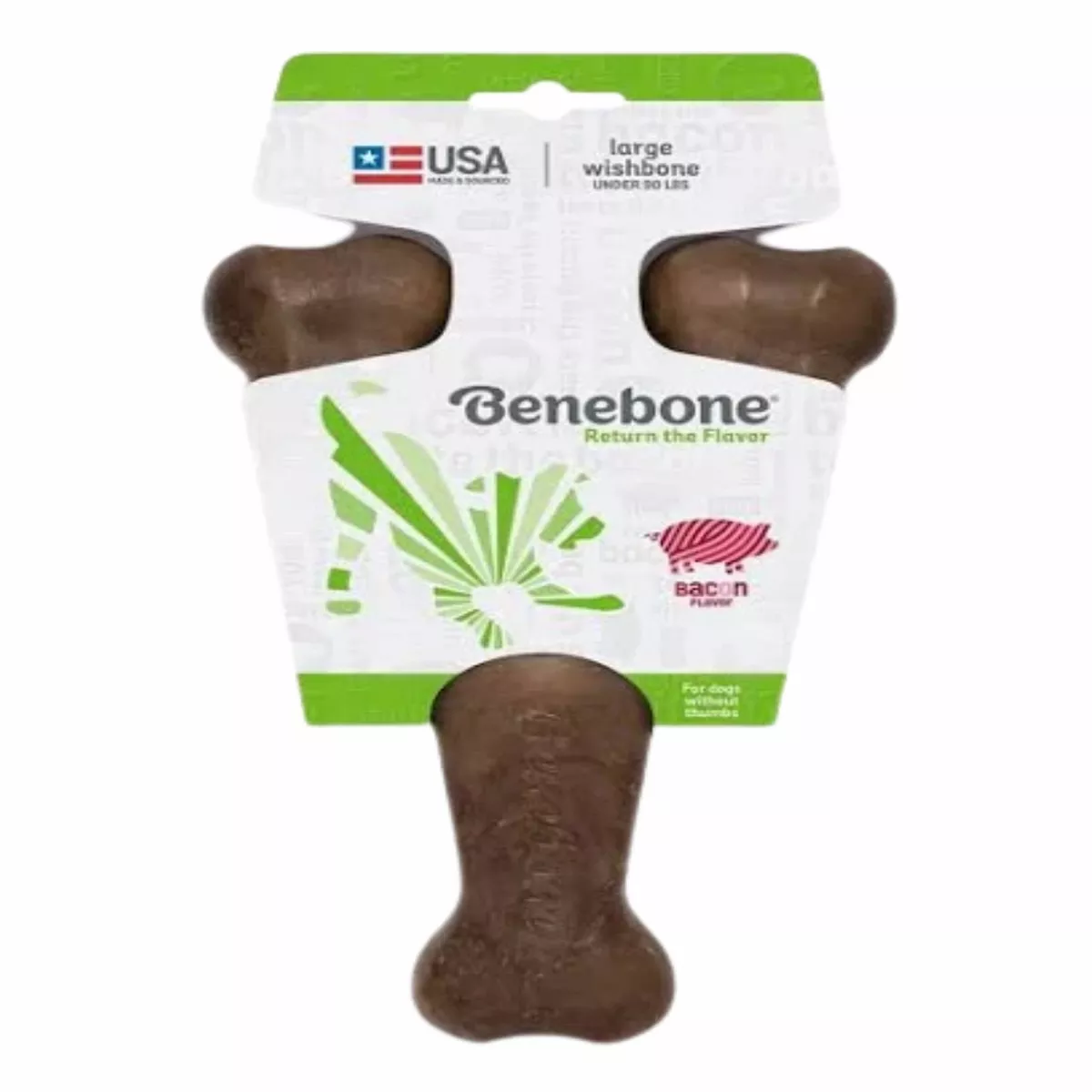 Benebone Bacon Wishbone Large
