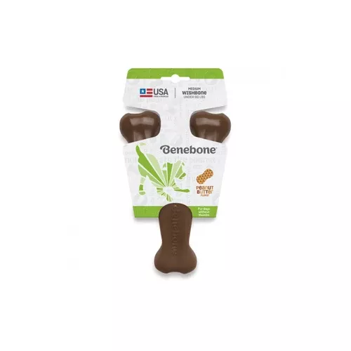 Benebone Dog Chew Wishbone Peanut Butter