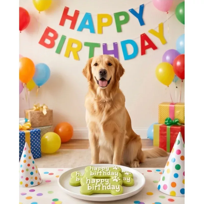 Birthday Bone Cookie
