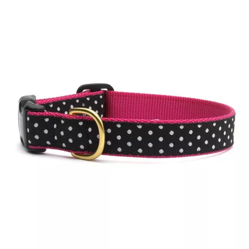 Black/White Dot Collar