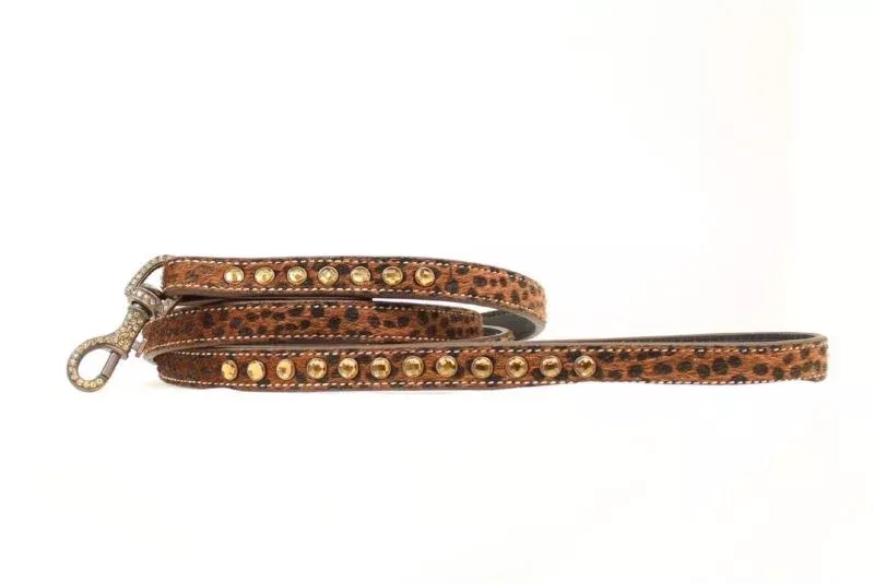 Blazin Roxx Blinged Leash 6ft Leopard