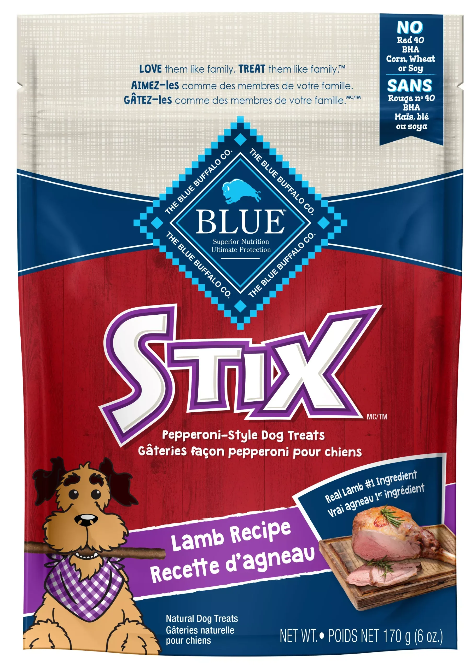 Blue Buffalo Stix Dog Treats Lamb