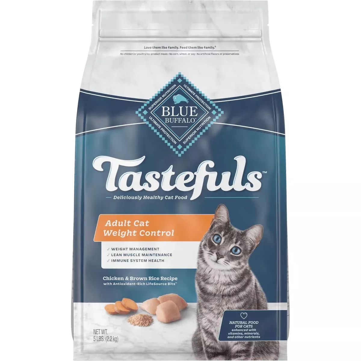Blue Buffalo Tastefuls Cat Food Weight Control Chicken