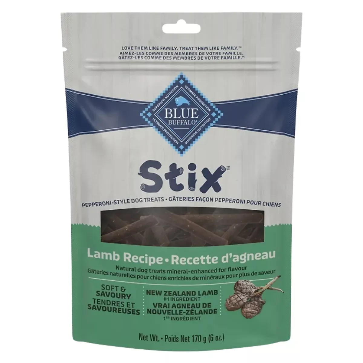 BLUE Stix Pepperoni-Style Dog Treats - Lamb