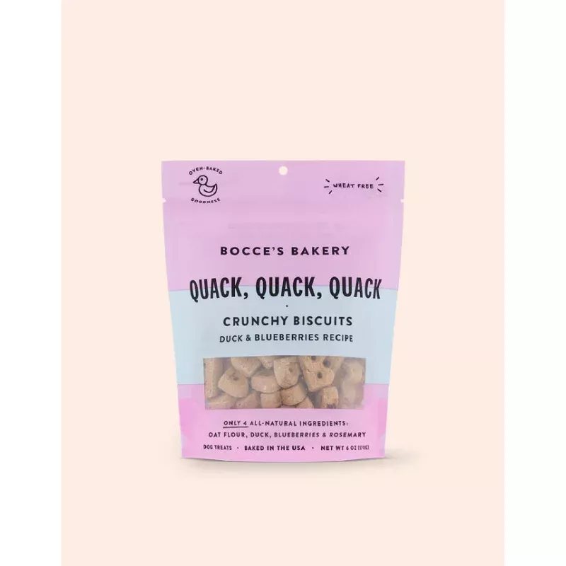 Bocce's Quack, Quack, Quack Dog Biscuits