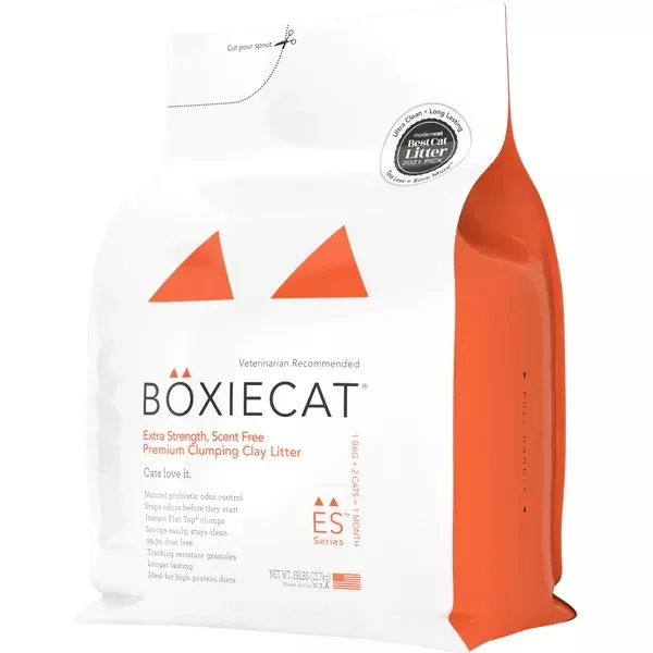 Boxiecat Premium Clumping Clay Cat Litter - Extra Strength