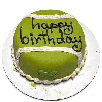 Bubba Rose Biscuit Co. Tennis Ball Cake (Perishable) Bakery Treat