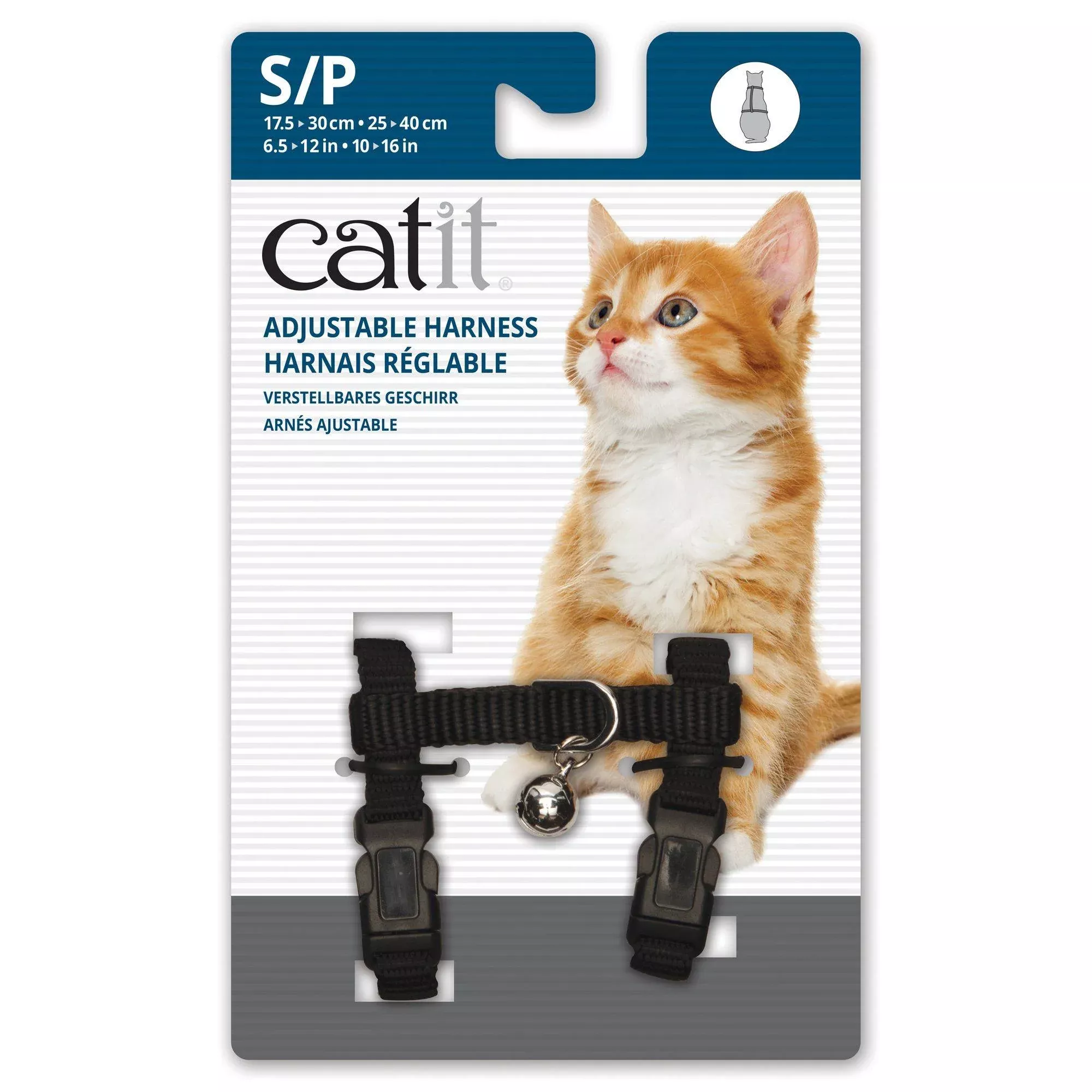 Catit Adjustable Nylon Harness Black