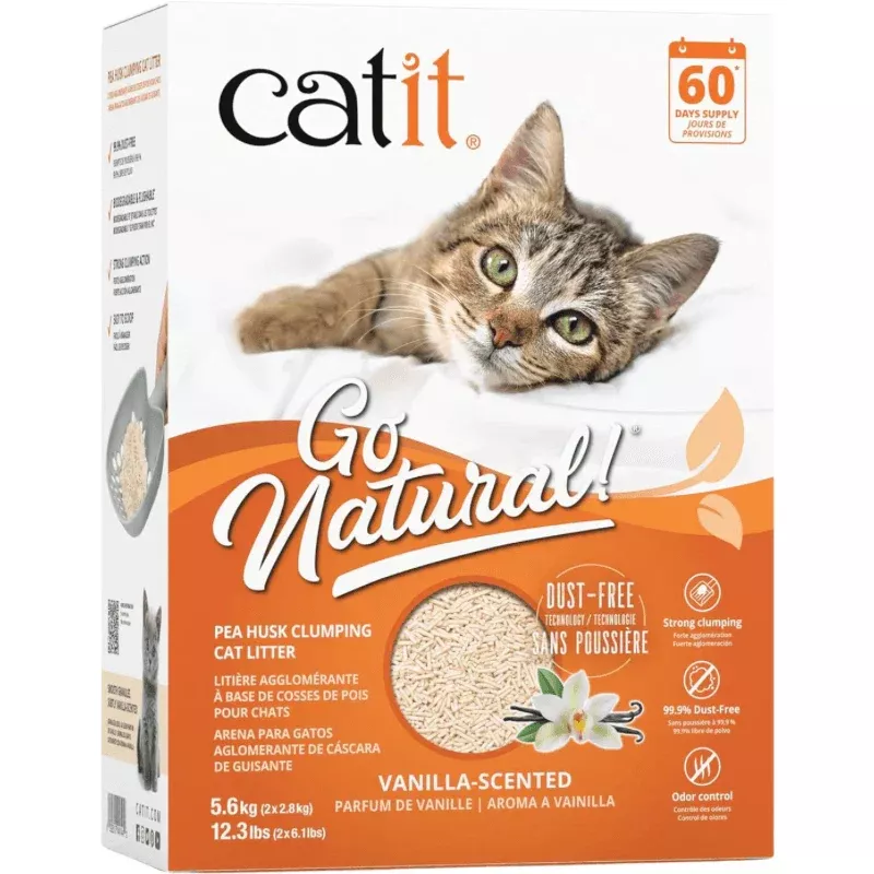 Catit Go Natural Pea Husk Litter Vanilla Scented