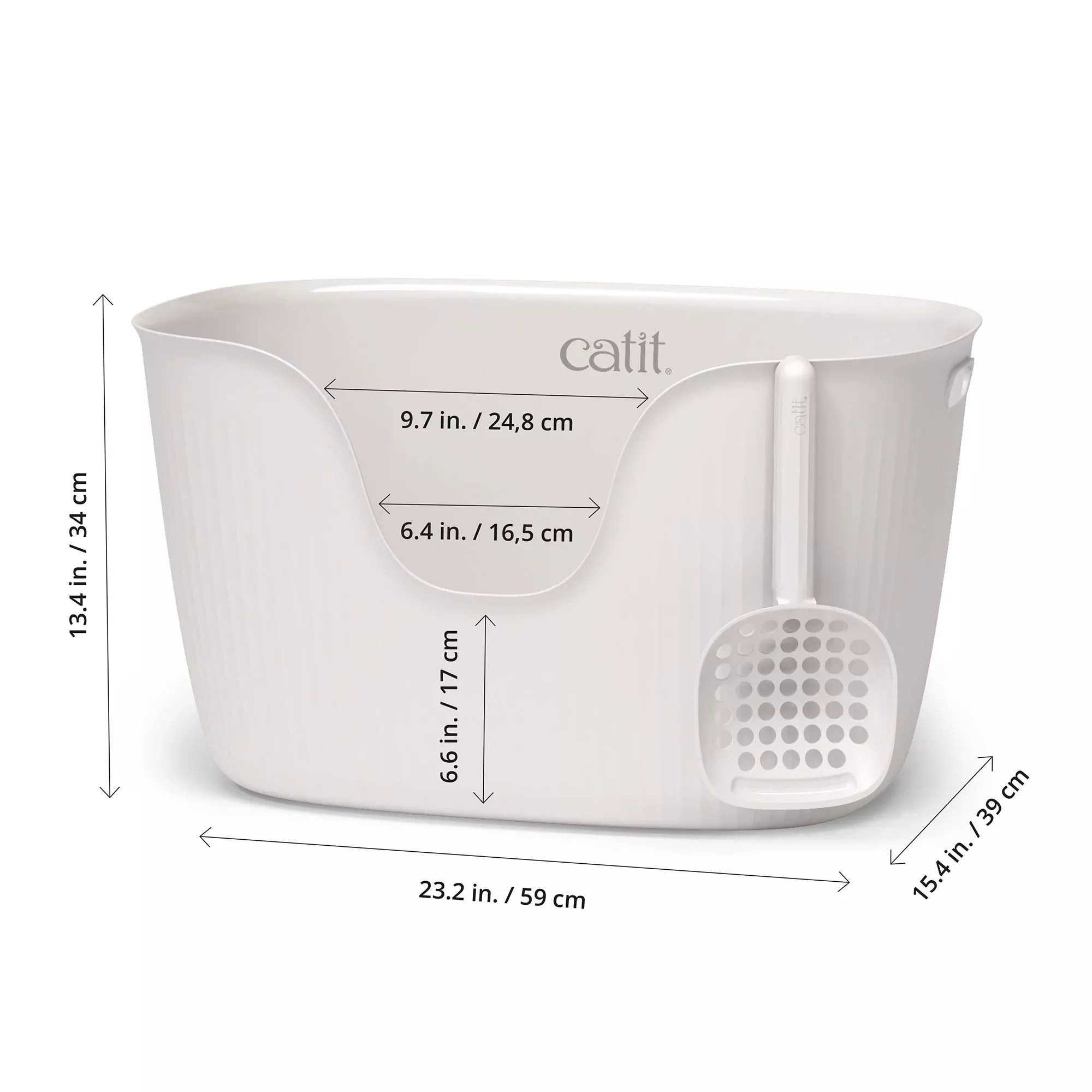 Catit - Loo Litter Box with Scoop - White