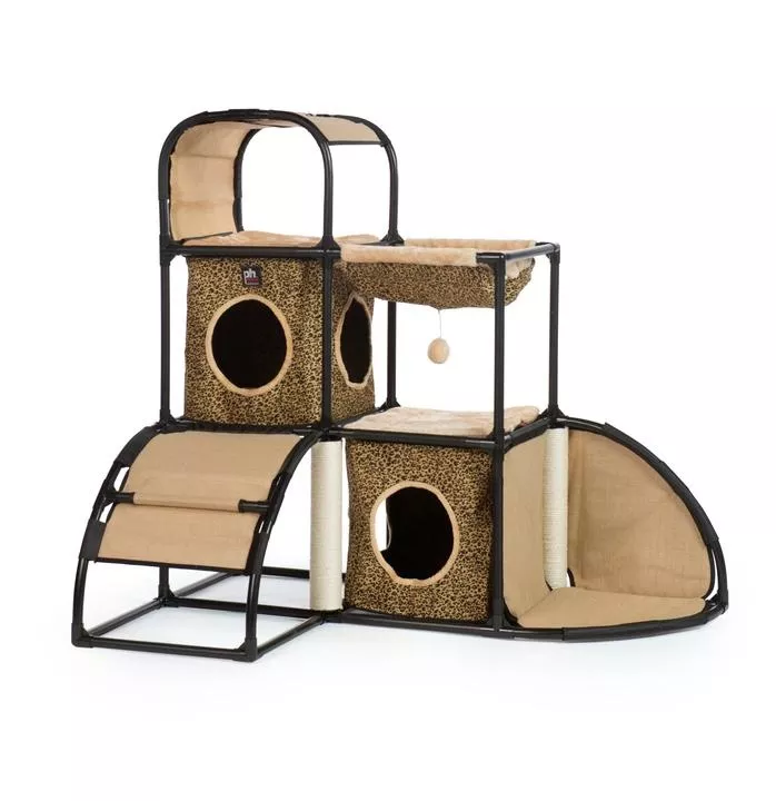 Catville Townhome Leopard Print Cat Tower