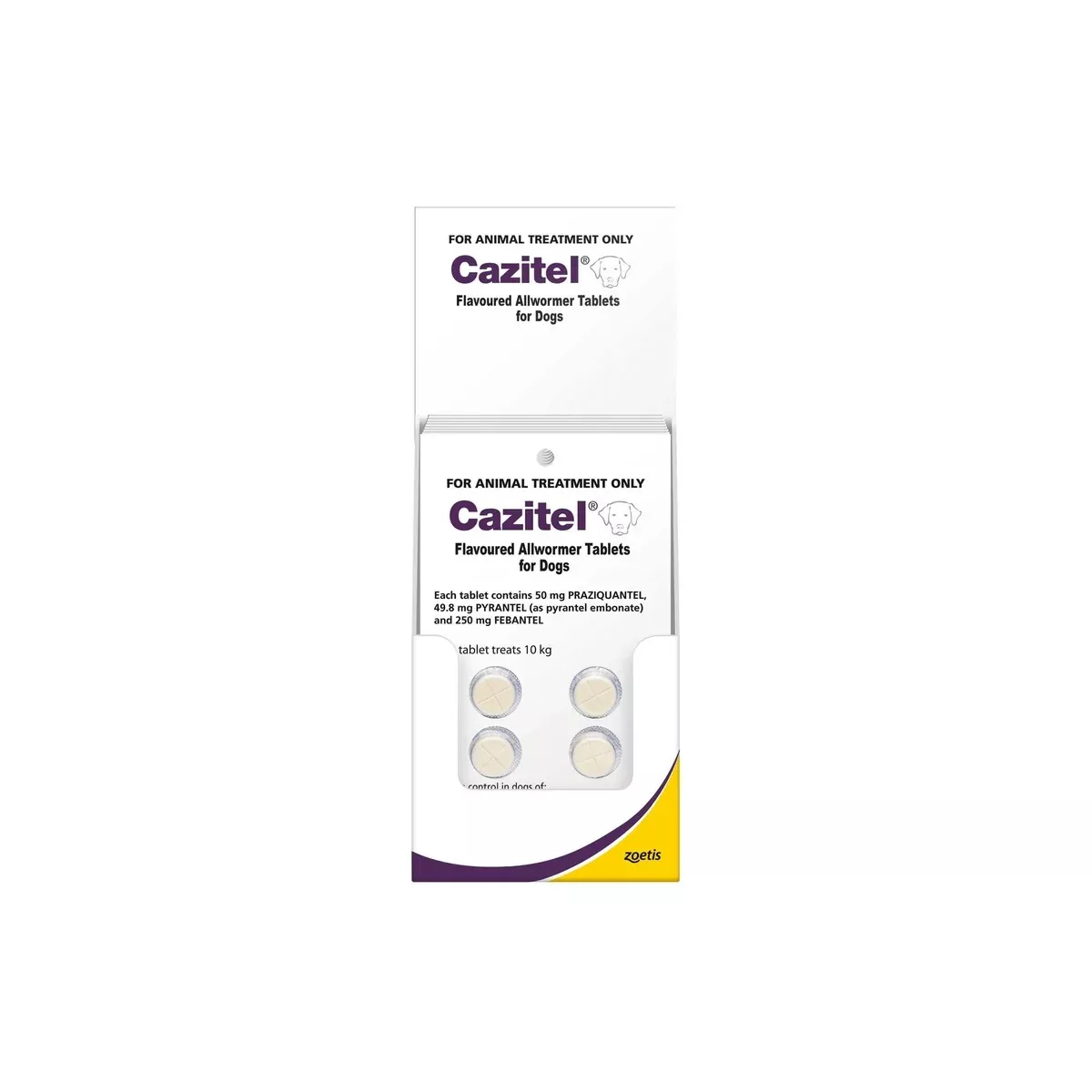Cazitel Dog Worming Tablets 22lbs (10kg)