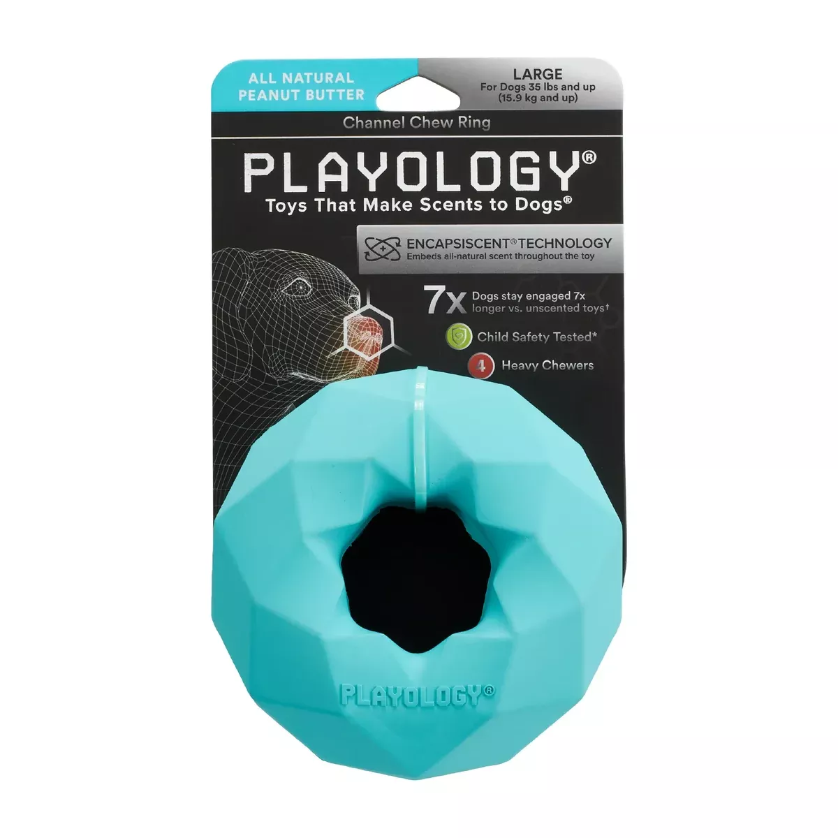 CHANNEL CHEW RING- Peanut Butter Scent