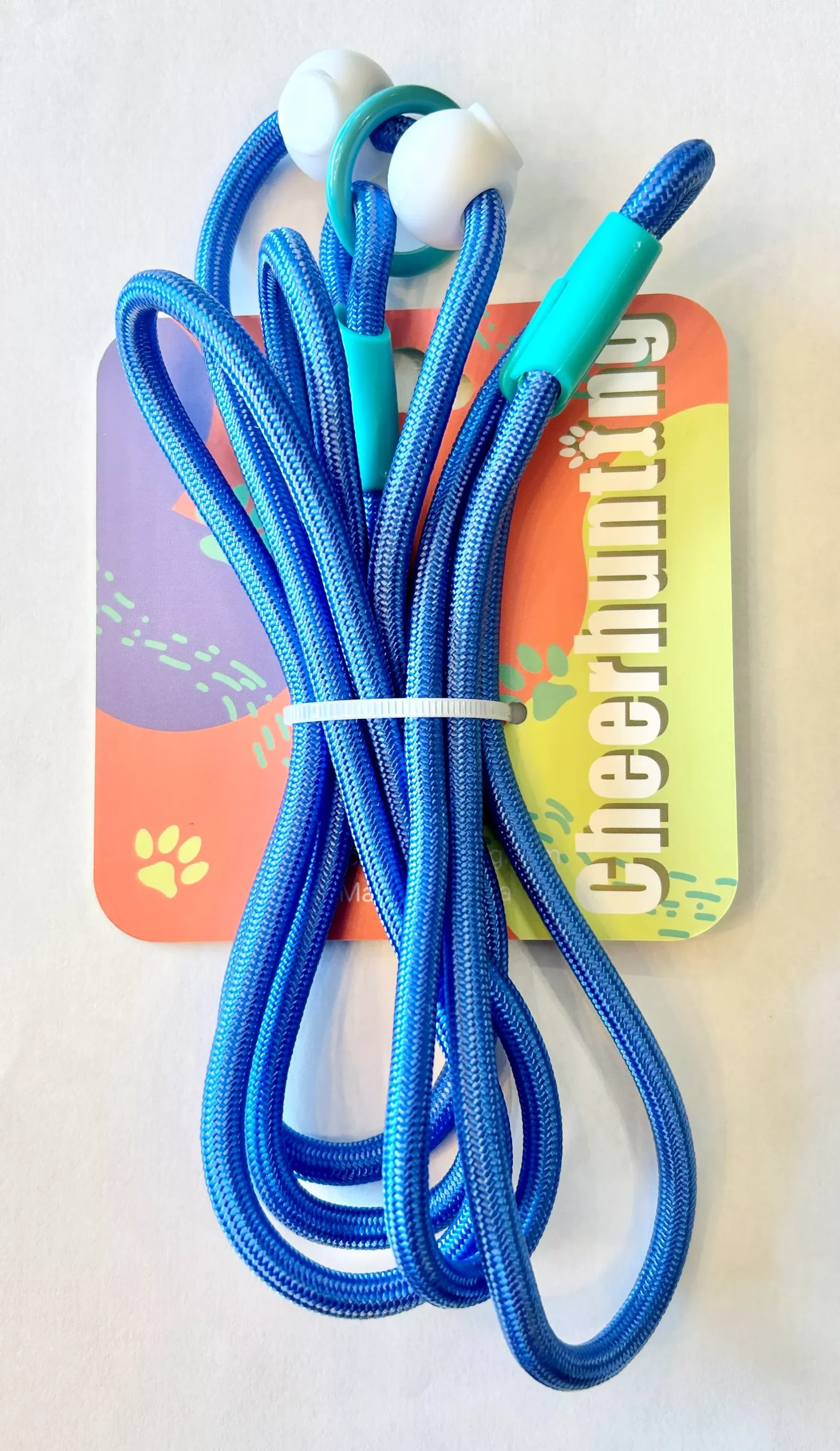 CheerHunting Loofie Nylon Training Leash Blue