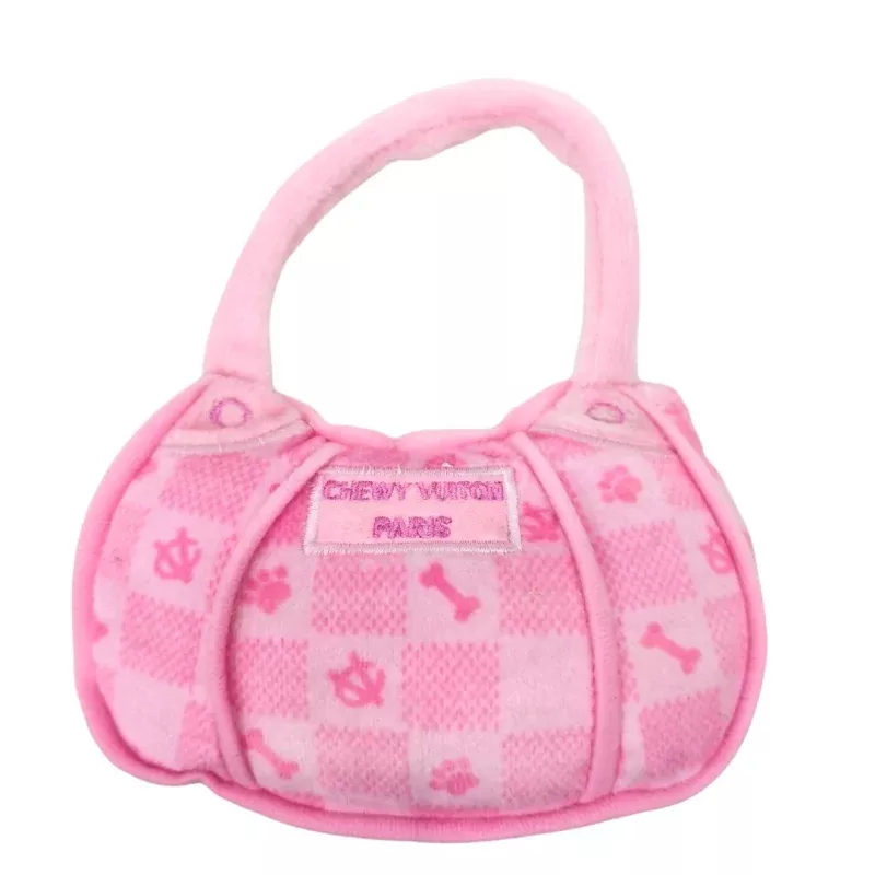 Chewy Vuiton Purse Pink Checker