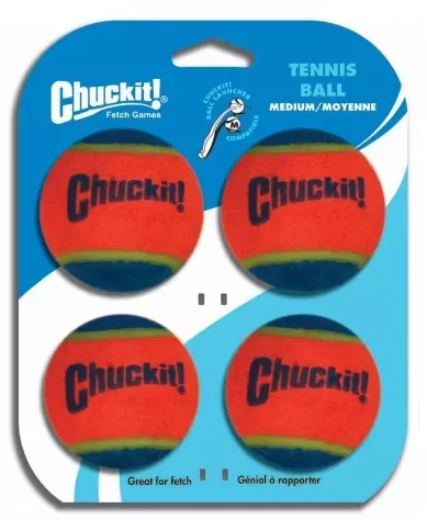Chuck it Tennis Ball Medium4 Pack