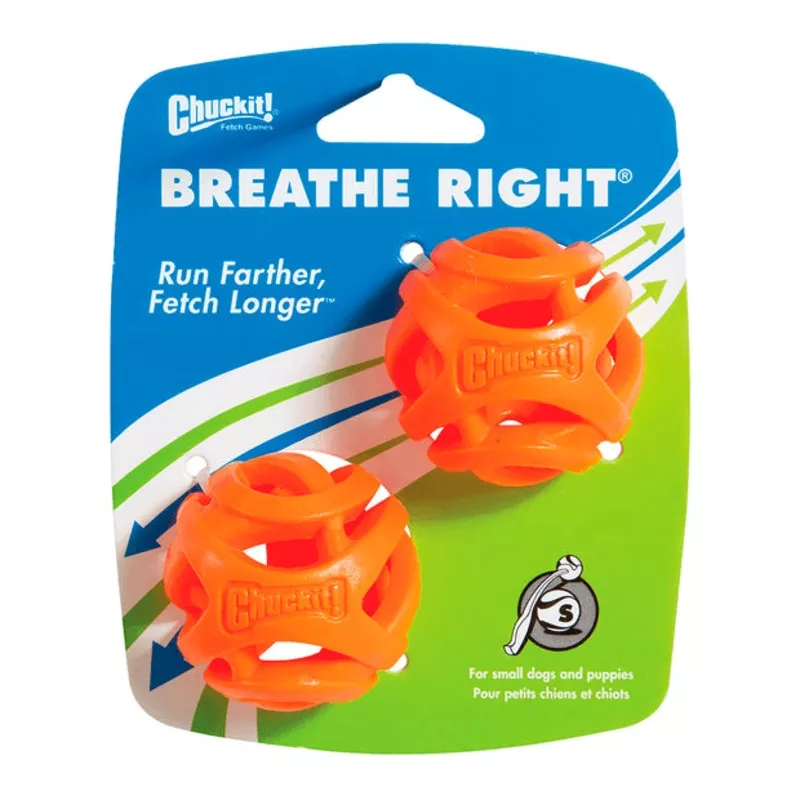 Chuckit! Breathe Right Small Fetch Ball – 2 Pack