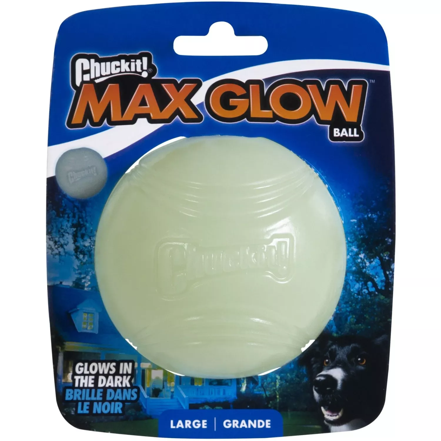 Chuckit! Max Glow Ball Dog Toy