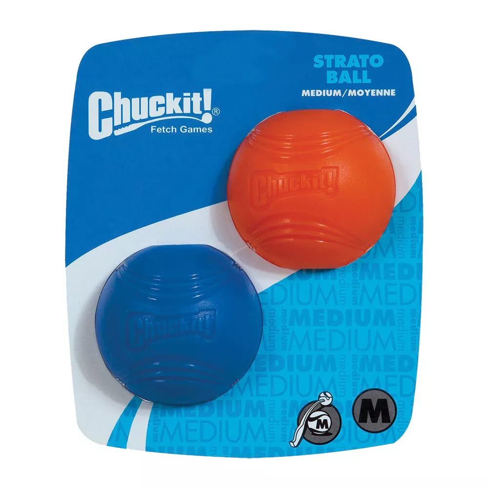 Chuckit!, Strato Ball - Medium - 2 pk - Toss Dog Toy