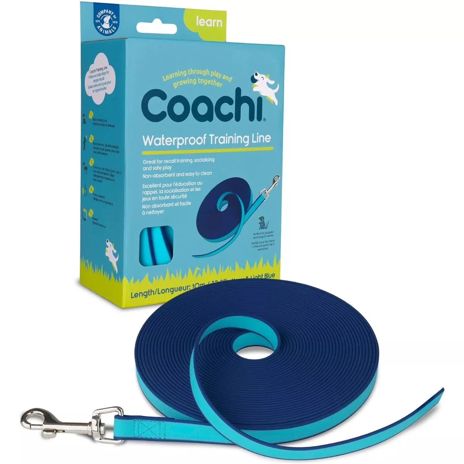 Coachi Waterproof Training Line Navy & Light Blue