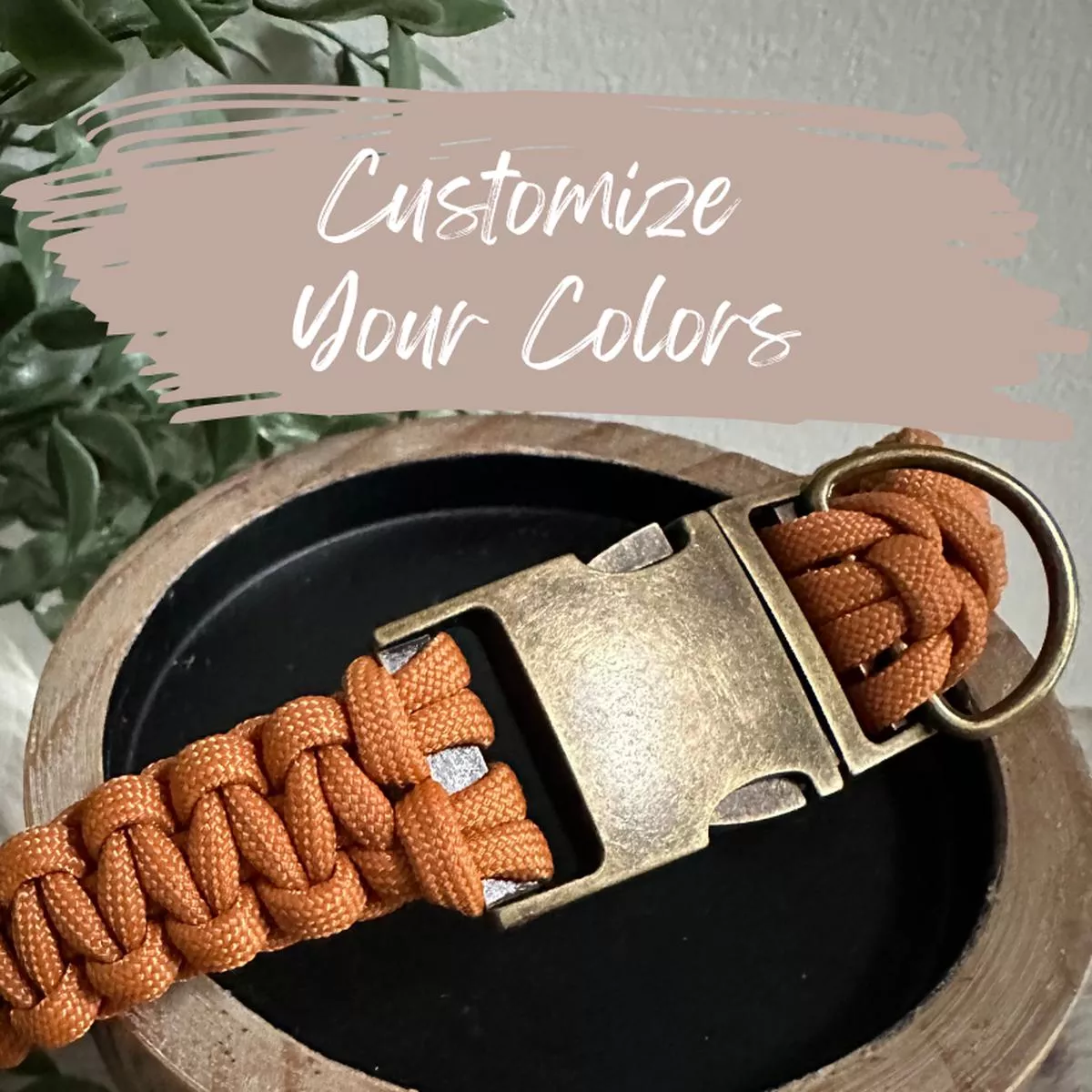 Cobra Braid Handmade Dog Collar – Customize Your Color