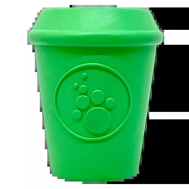 Coffee Cup Rubber Dog Chew Toy