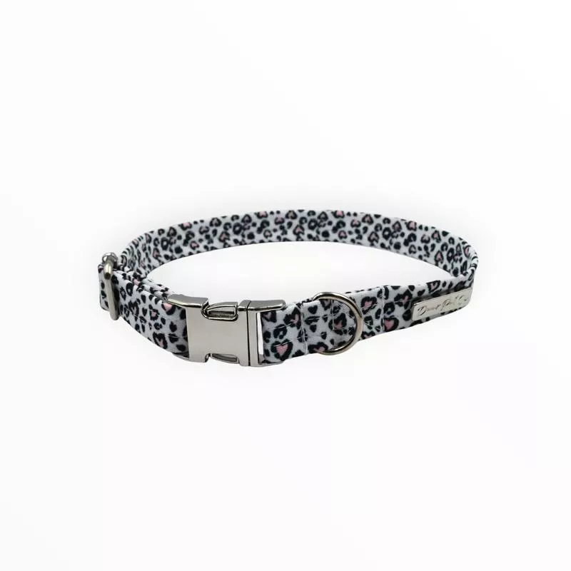 Collar Pawsitively Pink Leopard Large20MmBlack
