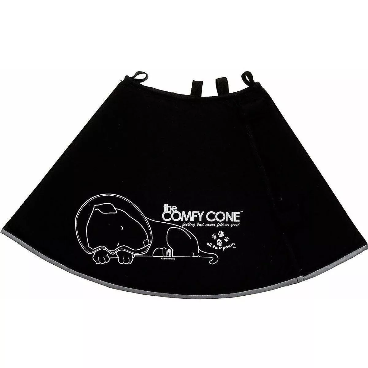 Comfy Cone E-Collar for Dogs & Cats, Black