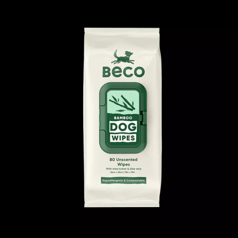 Compostable Bamboo Dog Wipes - Unscented